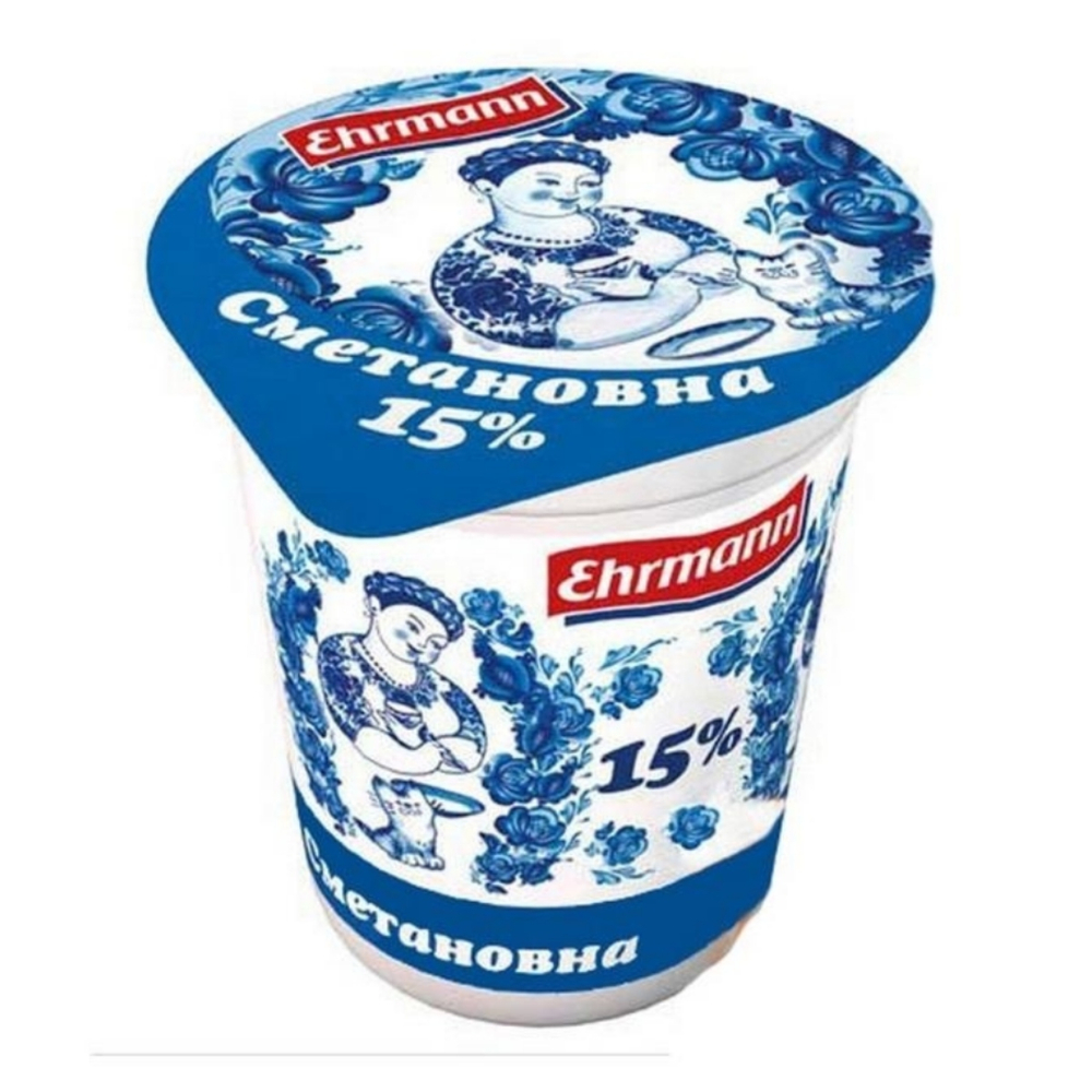 СМЕТАНОВНА 15% продукт сметанный 185г 1/12