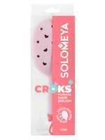 Solomeya Массажная расческа для волос с отверстиями для джиббитсов, Розовая
