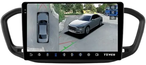 Магнитола для Lada Vesta NG 2023+ (штатный экран) - Teyes CC3-2K-360 монитор 10.36" на Android 10, Быстрая, 2K QLED, CarPlay, 4G SIM-слот, 4 камеры в комплекте