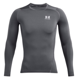 Компрессионная одежда Under Armour HeatGear Armour Comp Long Sleeve — castlerock/white
