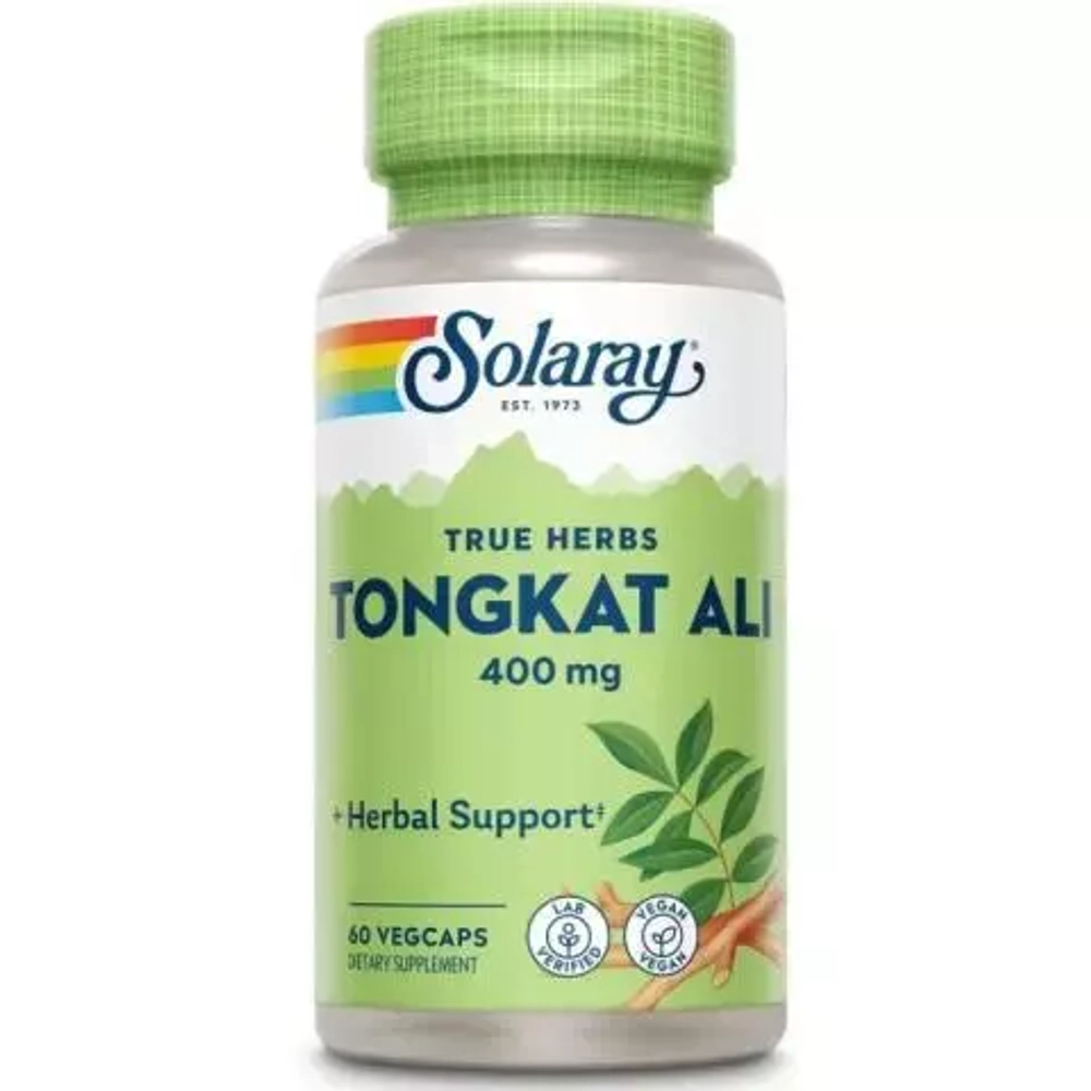 Solaray, Tongkat Ali 400 mg, 60 Veg Capsules | Tongkat Ali, 400 mg, 60 kapsula