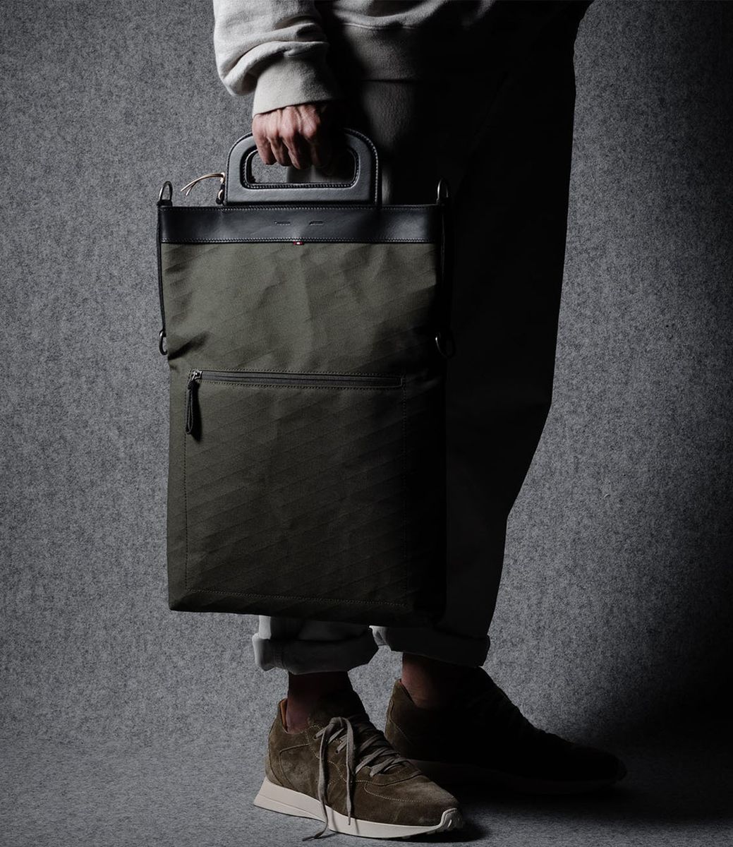 Hard Graft Folding Laptop Bag Black Forest — сумка для ноутбука