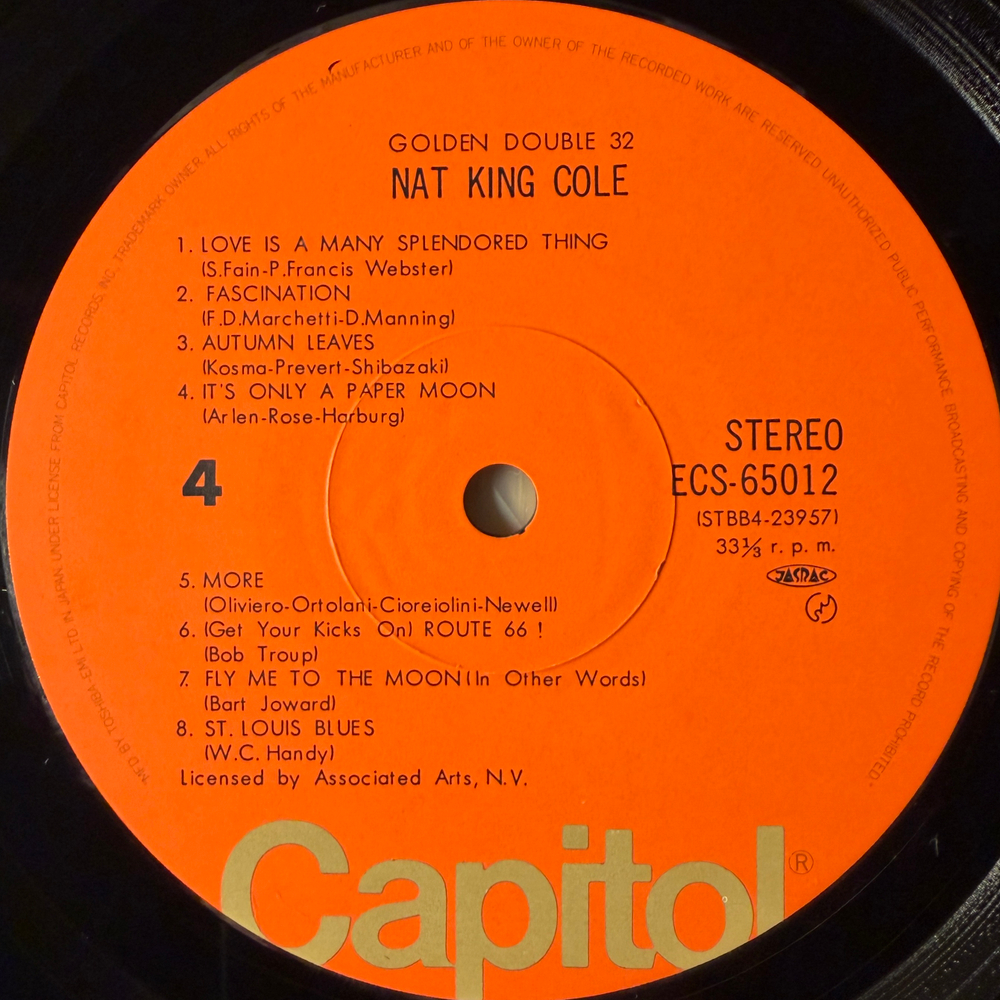 Nat King Cole ‎– Golden Double 32 2LP (Япония) Т