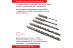 Набор сверл по металлу с шестигранным хвостовиком (5 шт; 2-6 мм) Vira 550109
