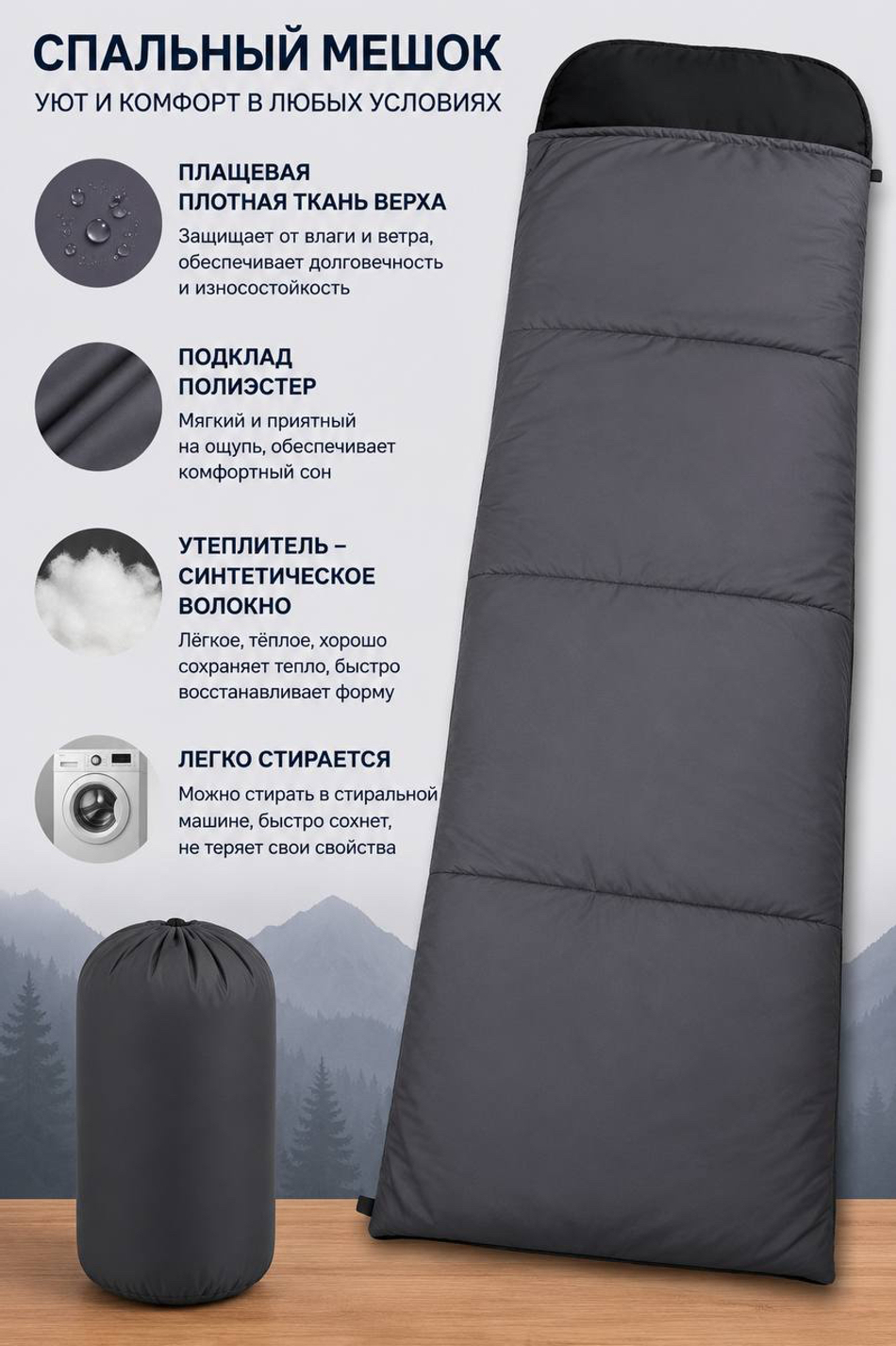 Спальный мешок № 1 синий