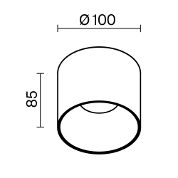 Потолочный светильник Technical C064CL-01-15W4K-D-RD-WB