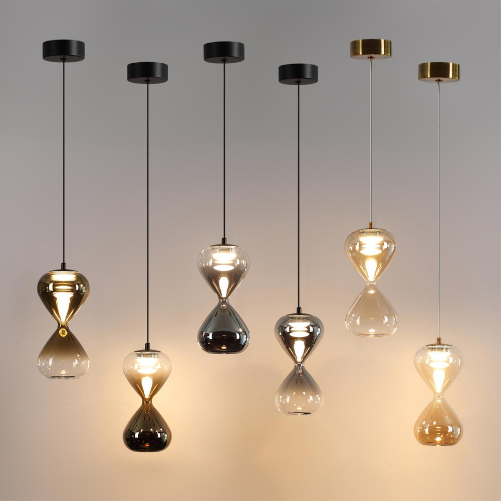 5094/4L PENDANT ODL25 357 черный/прозрачн./золотой градиент/металл/стекло Подвес LED 4W 4000K 388Лм GLESSI