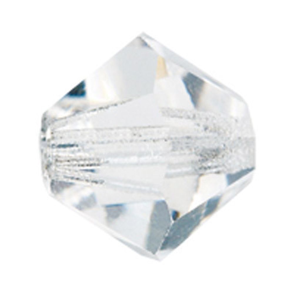 Бусины стекло 3.6х4 мм, 24 шт, прозрачный (crystal), Preciosa 451-69-302