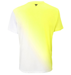 Теннисная футболка Tecnifibre X-Loop Fire - white/yellow