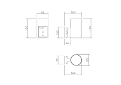 Уличный настенный светильник Outdoor O419WL-01GR