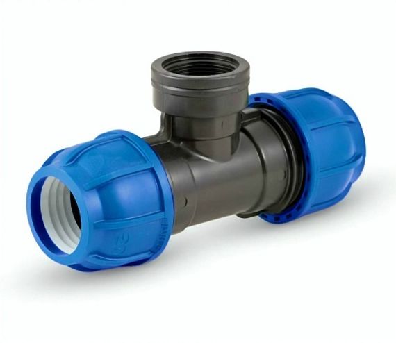 Тройник TEBO обжим ВР 20*3/4*20 для ПНД 33873