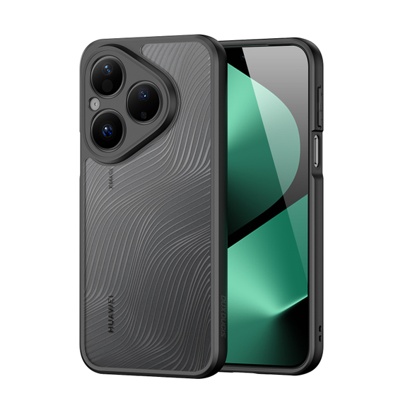 Чехол прозрачный с мягкими черными рамками от Dux Ducis для Huawei Pura 80, серия Aimo Series Case