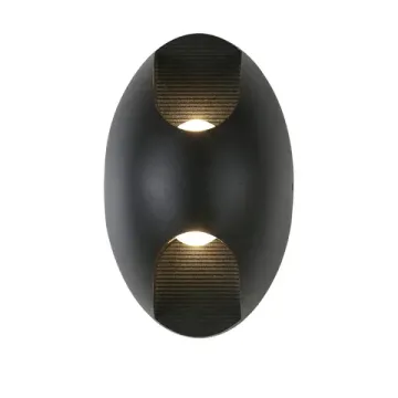 Настенный уличный светильник 3W 3000K 2685-2W черный Bidirect Favourite