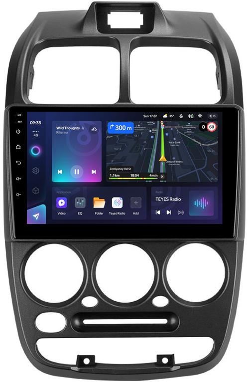 Магнитола для Hyundai Accent 2000-2011 (рамка 1 кнопка) - Teyes CC3 монитор 9" QLED на Android 10, Быстрая, CarPlay, 4G SIM-слот
