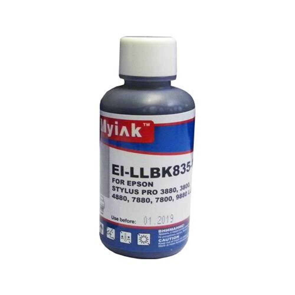 Чернила для EPSON Pro R2400/2880/3800/9800/7880/9880 (100мл, light light black, Pigment) EI-LLBK835 MyInk