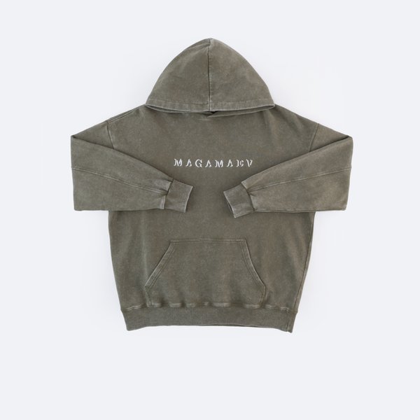 Худи Magamaev Script hoodie (green/washed) артикул: - купить в магазине Дайс