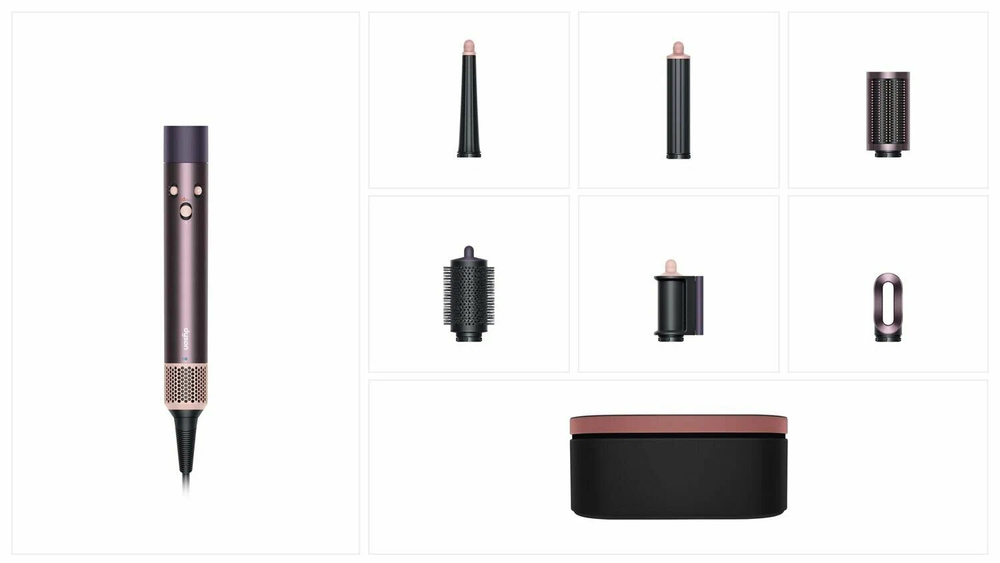Фен-стайлер Dyson Airwrap Complete Long HS08 Straight+Wavy Jasper Plum HK