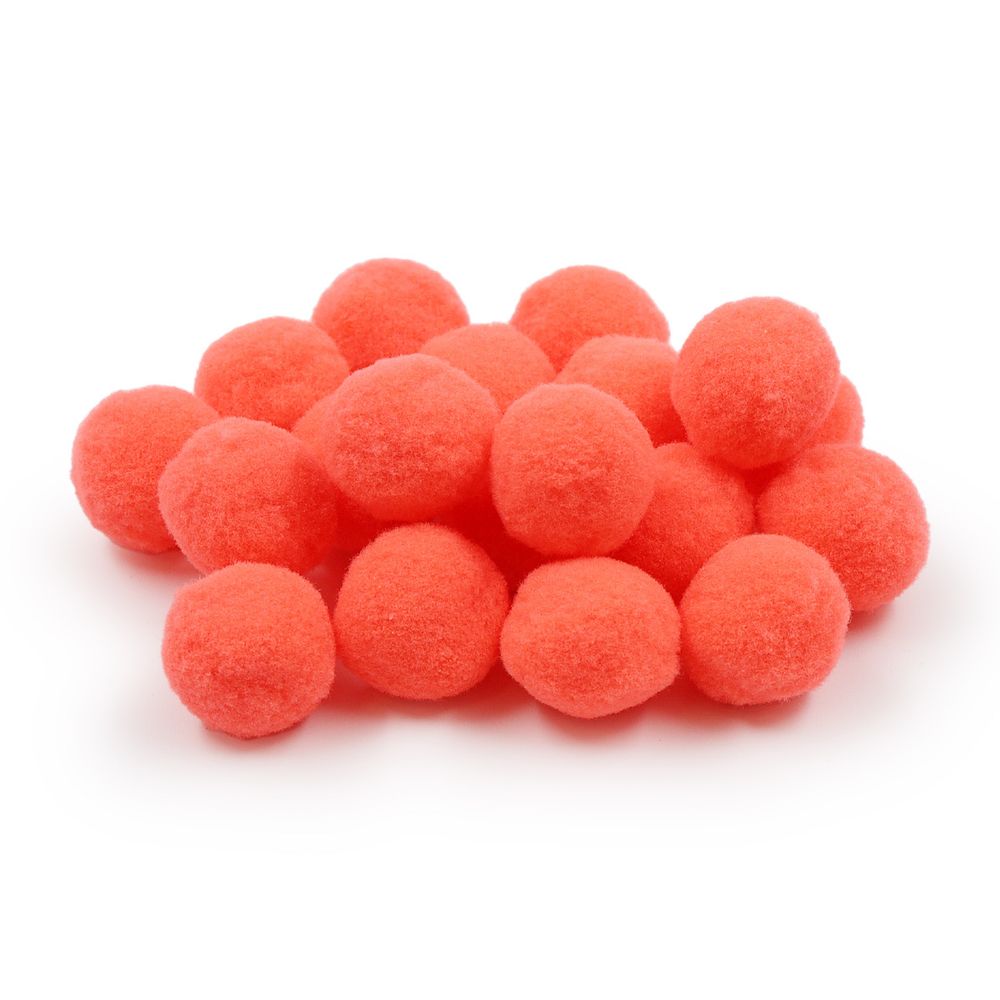 Помпоны ⌀2,5см (28 ярко-розовый), AR080, 25 шт