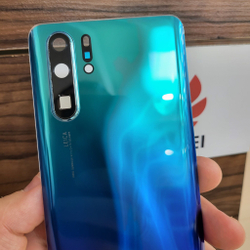 Крышка для Huawei P30 Pro - задняя стеклянная панель "Хорошее качество" (сине-голубого цвета)