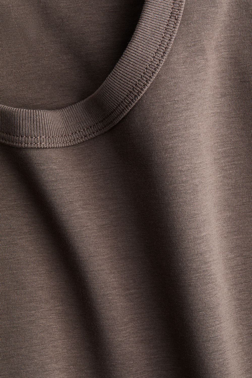 Хлопковая футболка интерлок - H&M