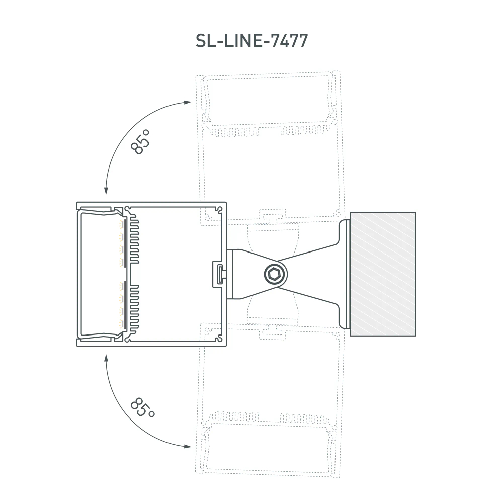 Профиль SL-LINE-7477-2000 ANOD (Arlight, Алюминий) 019310