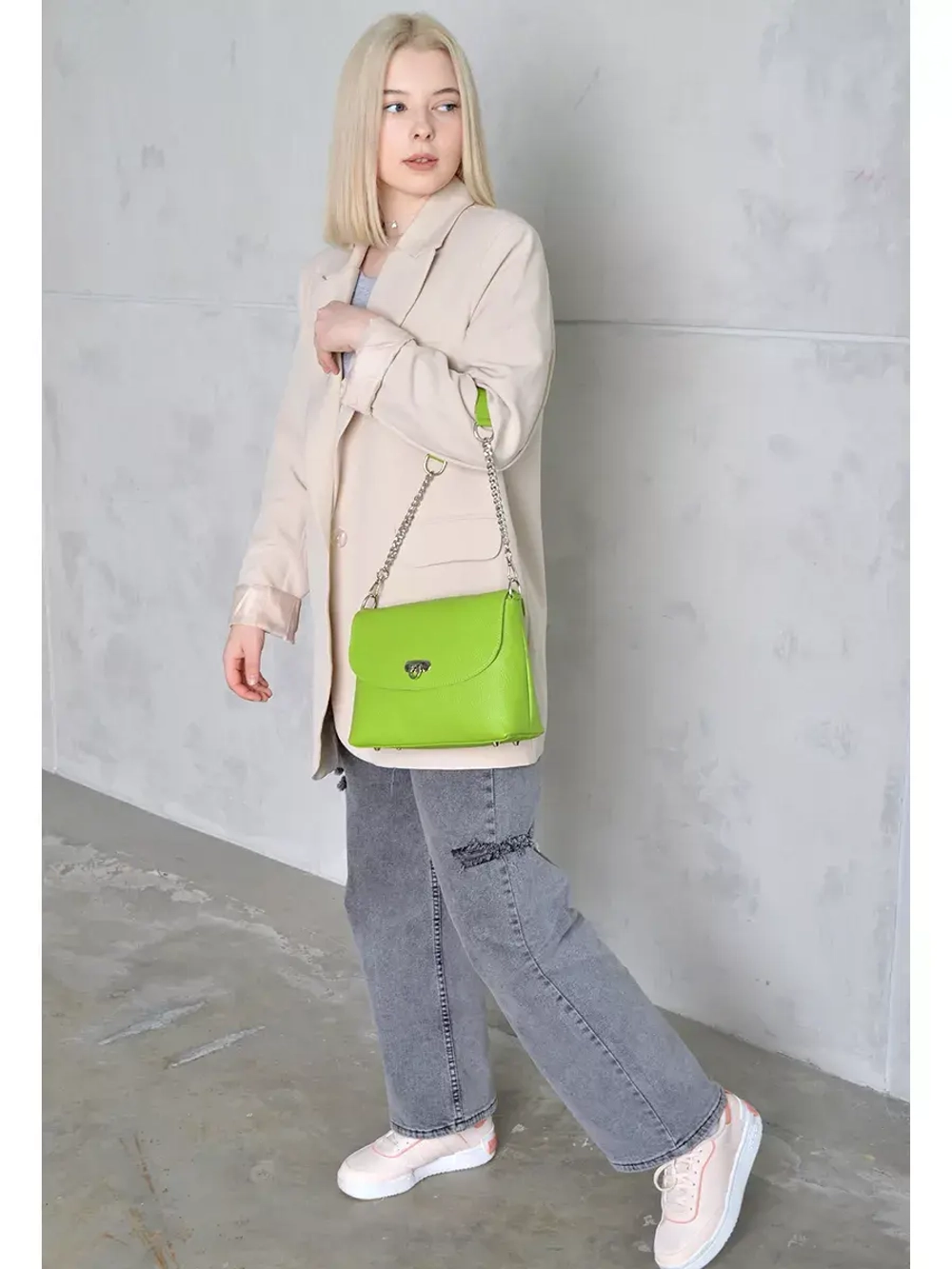 Сумка кожаная на плечо