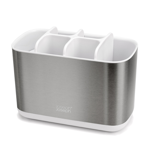 Органайзер для зубных щеток easystore steel, 13х9,5х17,5 см, белый