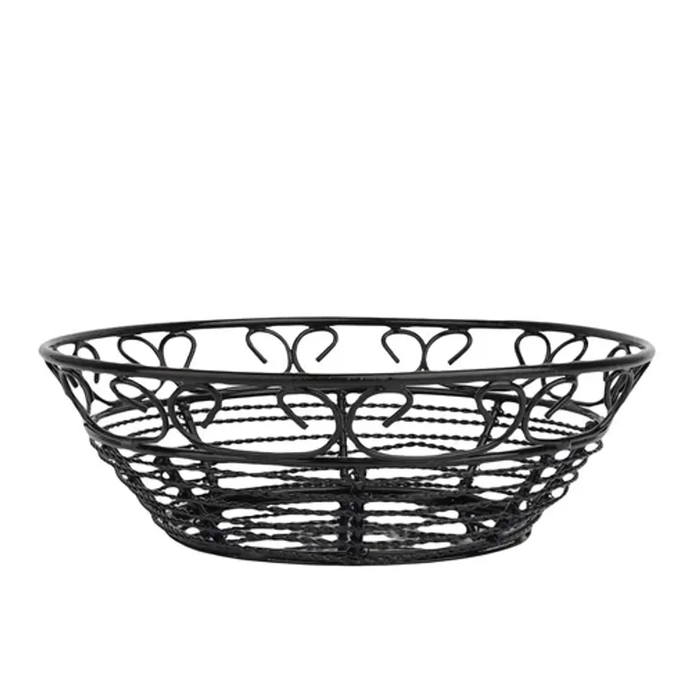 Корзинка для подачи d 20,5 см h6 см черная круглая нерж. P.L. Proff Cuisine