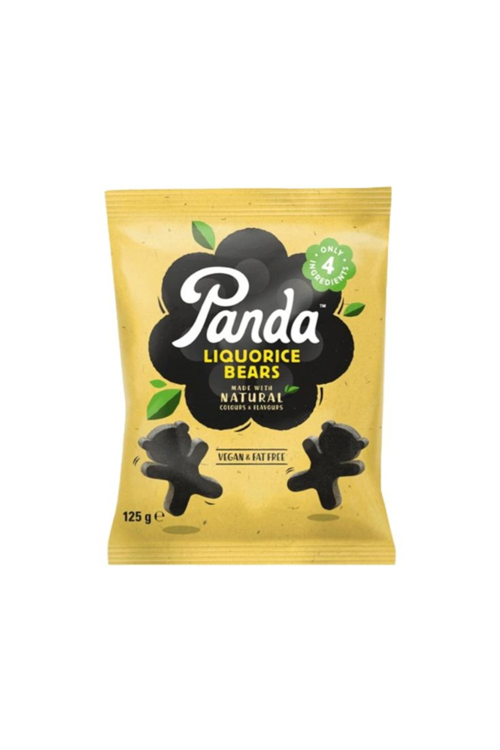 Лакричные конфеты Natural оригинальные мишки т. м. Panda 125 г