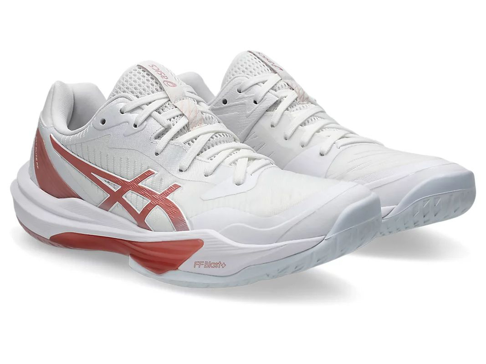 Женские кроссовки для бадминтона/сквоша Asics Sky Elite FF 3 — white/morganite