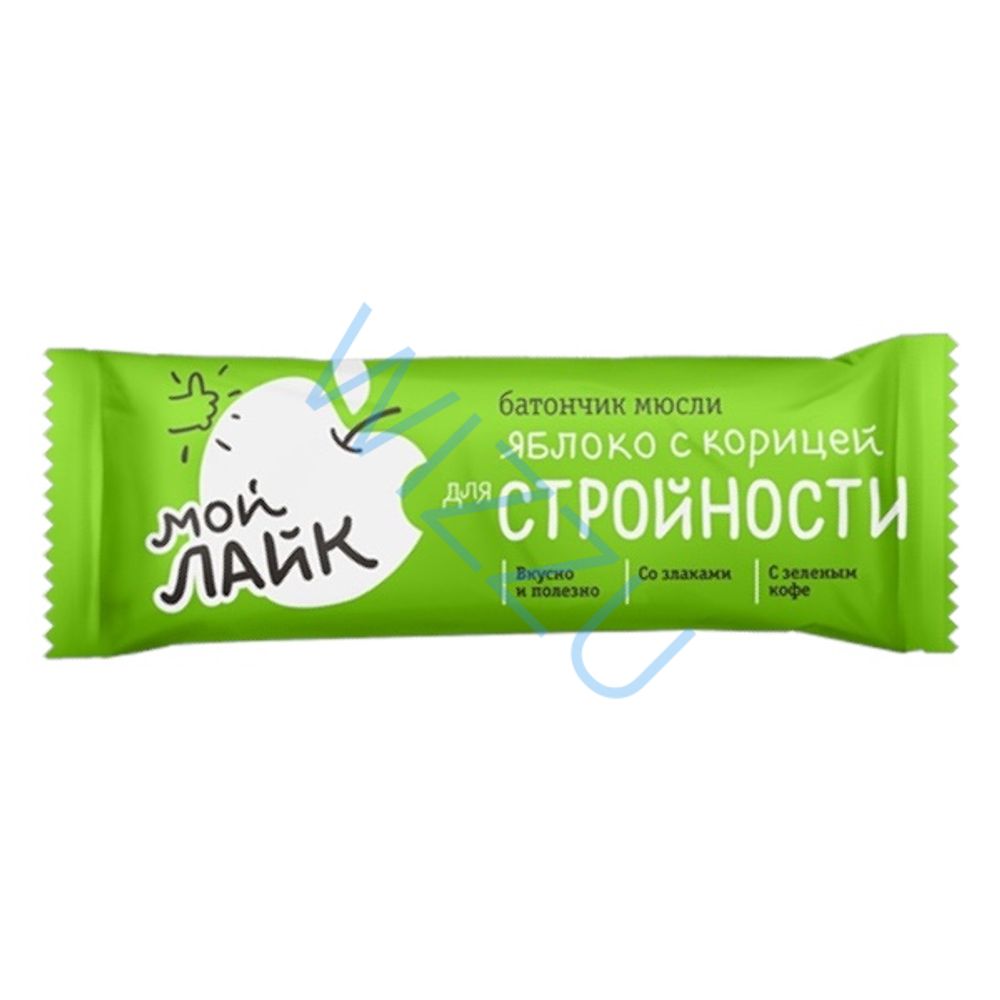 Батончик Мой Лайк Яблоко с корицей для стройности 25гр