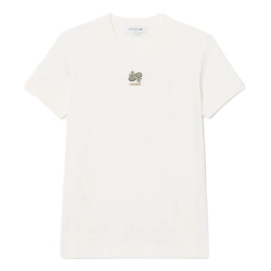Женская теннисная футболка Lacoste Embroidery Accent Jersey - white