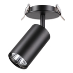370416 SPOT NT19 123 черный Встраиваемый светильник IP20 GU10 50W 220V PIPE