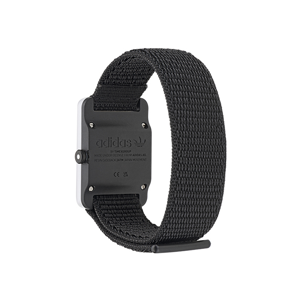 Adidas Originals Wrist Watch Quartz Movement Nylon Strap Black Dial Unisex