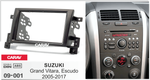 SUZUKI Grand Vitara, Escudo, 2005+, 2DIN (Carav 09-001)