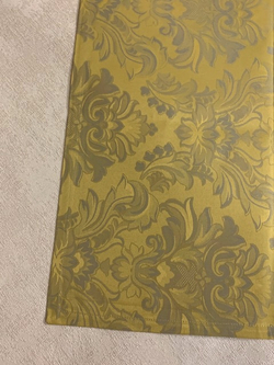Скатерть 170х270 и 12 салфеток Gamba 9278 Giallo желто-серая