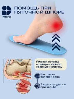 Стельки гелевые анатомические, пара