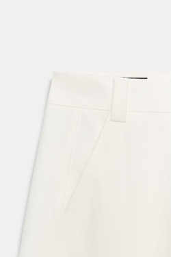 ZARA БРЮКИ БАРРЕЛЬ, ЭКРЮ