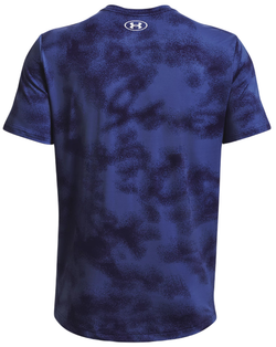 Теннисная футболка Under Armour Men's UA RUSH Energy Print Short Sleeve - sonar blue/white