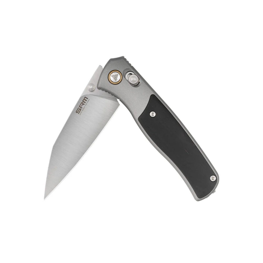 Нож складной SRM 259L-AK Medal Wharncliffe Satin (14C28N, Aluminium/Ebonywood)