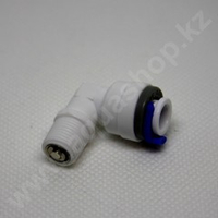 Фитинг QT-07A угловой с клапаном 1/4"(f) x 1/8"(НР)