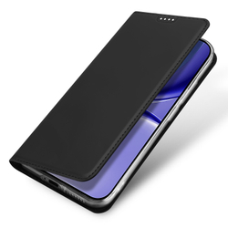 Чехол книжка черного цвета для смартфона Xiaomi Redmi Turbo 5 и Poco X8 Pro, серия Skin Pro Series от Dux Ducis
