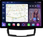 Магнитола для SsangYong Actyon 2 2011-2013 - FarCar S500+TS105 монитор 13" 2K QLED на Android 14, Быстрая, CarPlay, 4G SIM-слот