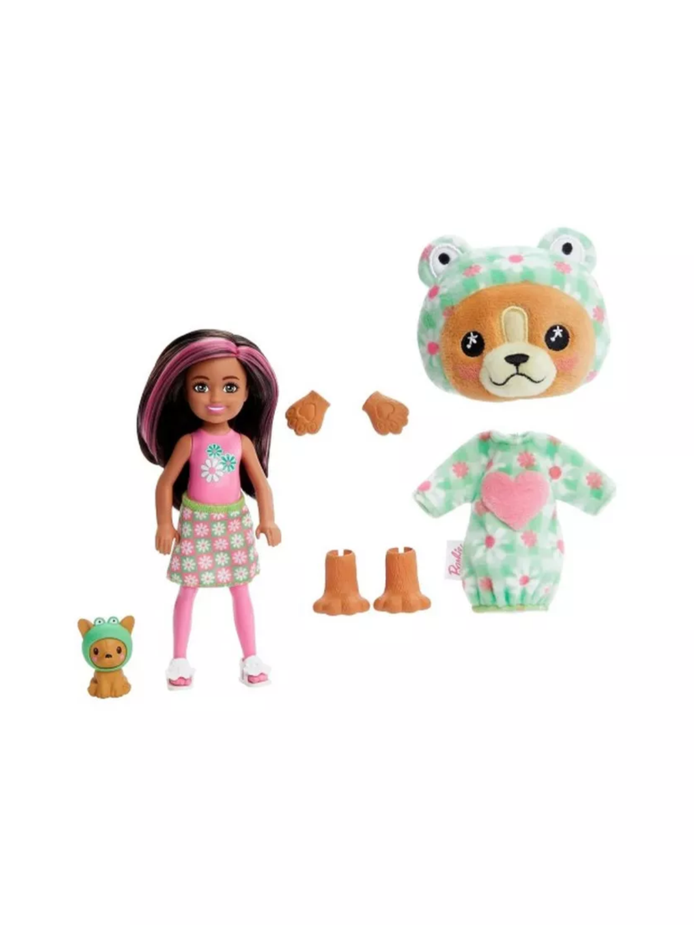 Кукла Барби кьюти Челси костюм | Barbie Cutie Reveal Chelsea Dog Costume HRK29 | Челси-собачка Mattel | 3+