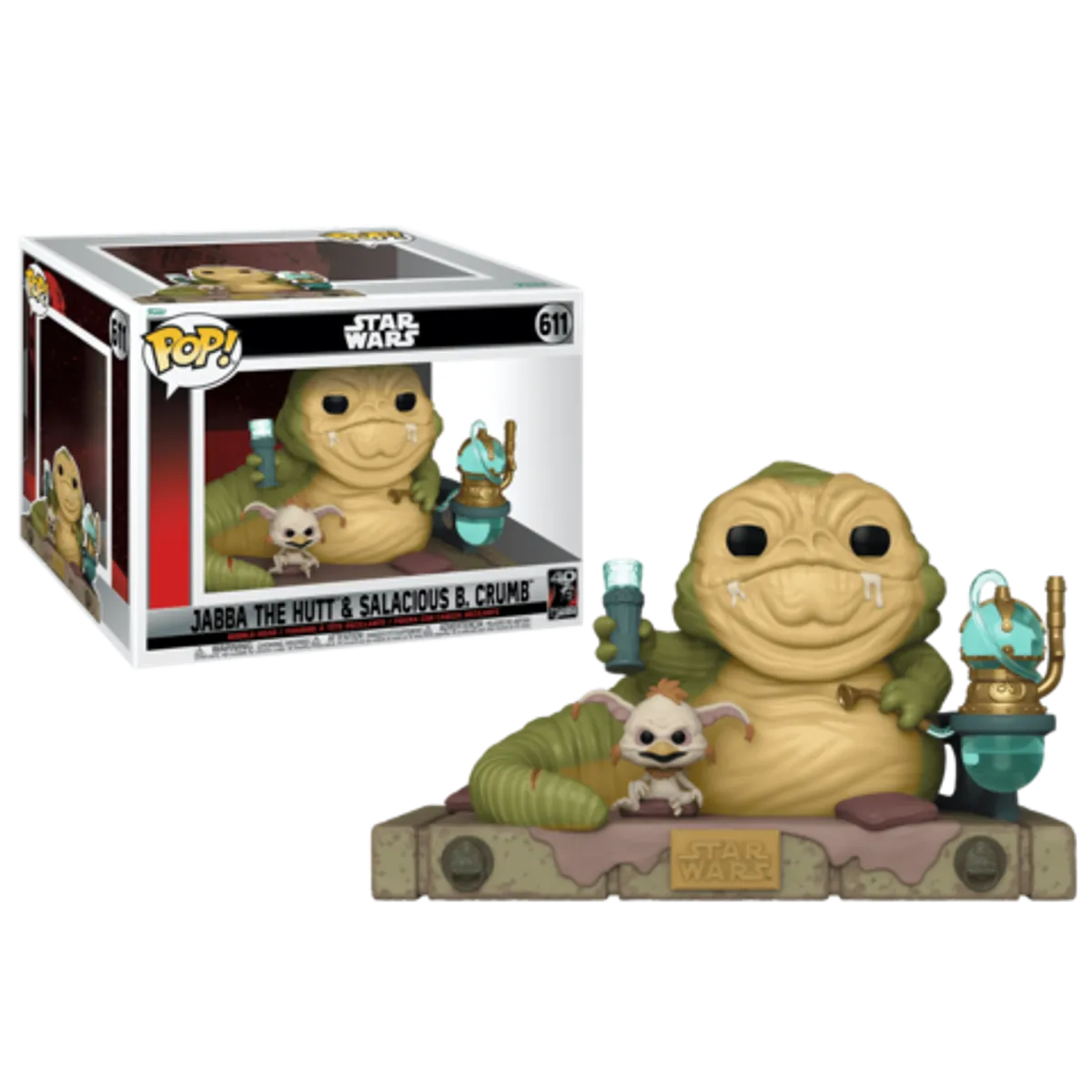 Фигурка Funko POP! Star Wars: Jabba the Hutt and Salacious B. Crumb (611)