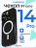 Чехол накладка iPhone 14 Pro 6.1" Gurdini Rome Series with Magsafe Black