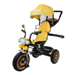 Велосипед 3-х колесный с ручкой и крышей 70*45*41см. корзина BXT-628