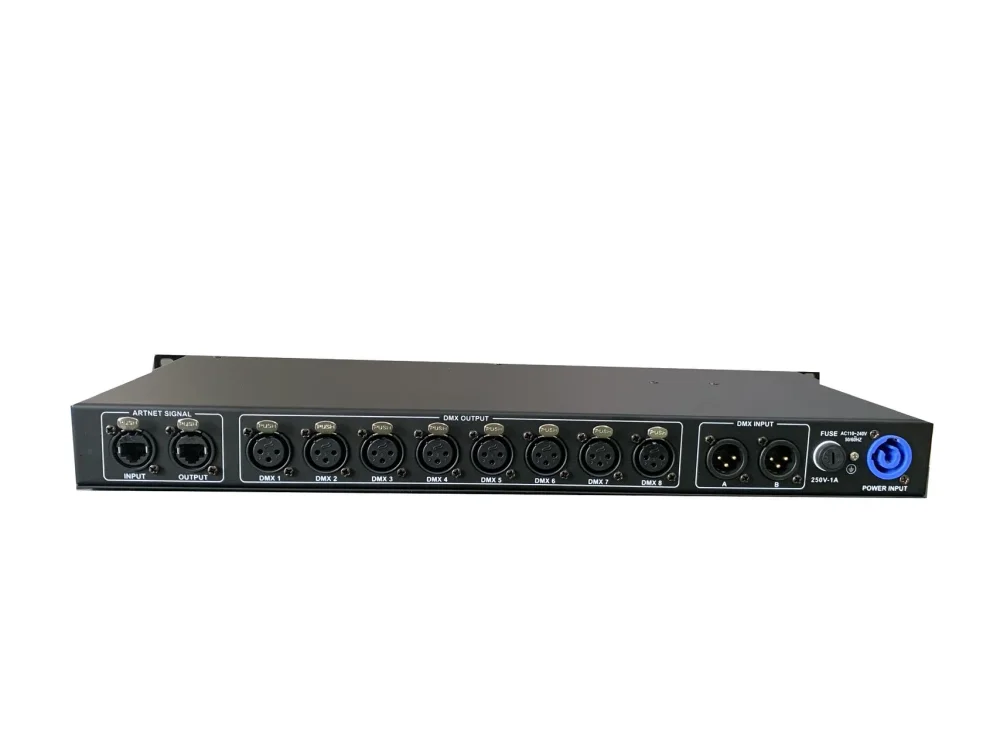 K8 — профессиональный сетевой конвертер Art-Net/DMX512 на 8 портов