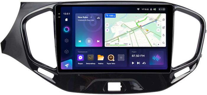 Магнитола для Lada Vesta 2015-2022, Vesta Cross (без штатной КЗВ) - Teyes CC3-2K QLed Android 10, Быстрая, SIM-слот, CarPlay