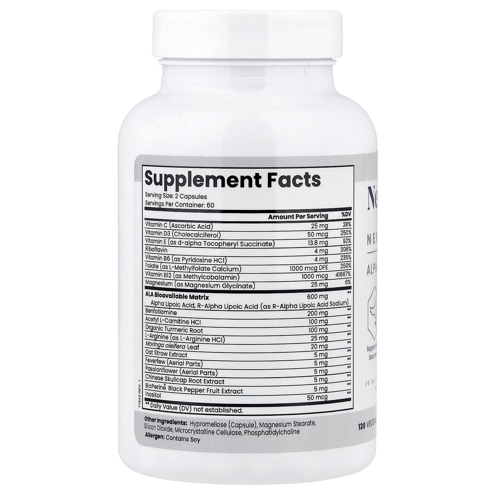 Zen Nutrients, NeuraZenx®, поддержка нервов, 120 растительных капсул